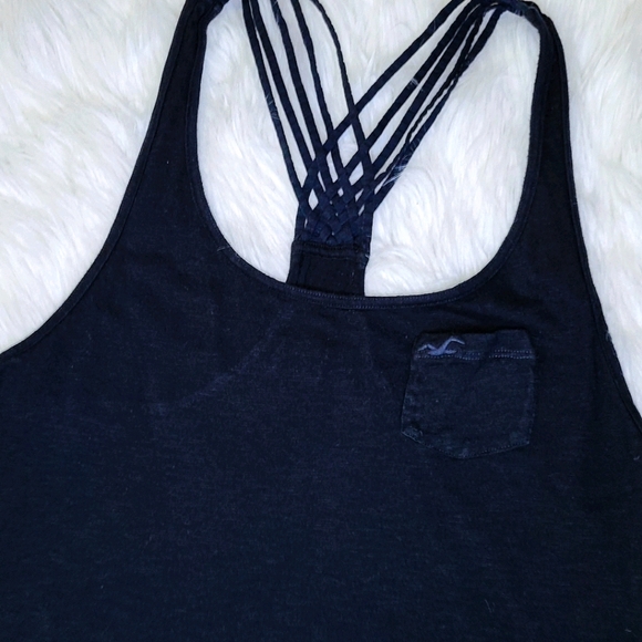 Hollister Black Racer Back Tank Top - Picture 2 of 2